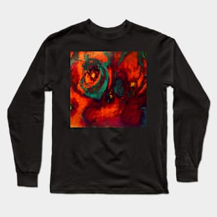 Red Poppies on the Hill Long Sleeve T-Shirt